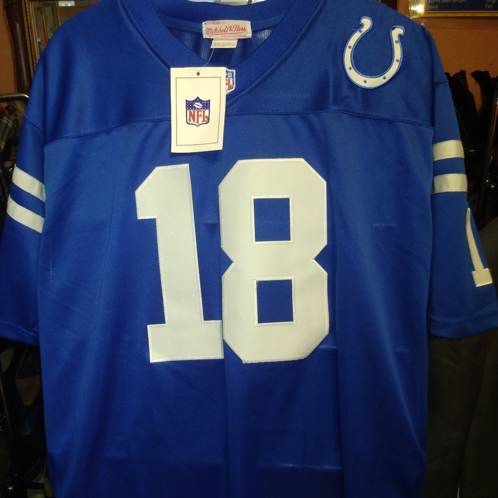 Peyton Manning Mitchell&Ness Authentic Blue Jersey Size 52